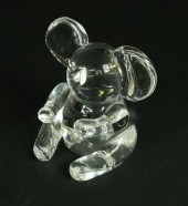 SIGNED STEUBEN CLEAR CRYSTAL K
