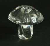 SIGNED STEUBEN CLEAR GLASS MUS