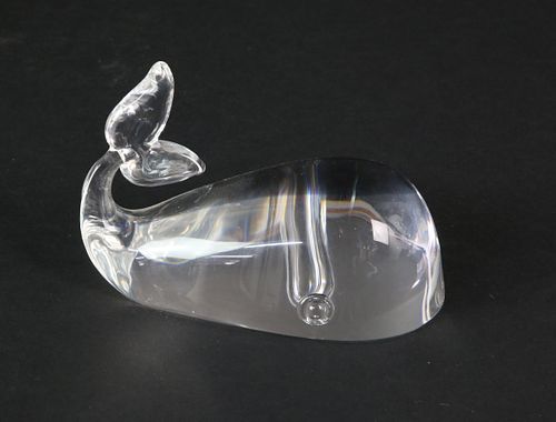 SIGNED STEUBEN CRYSTAL SPERM