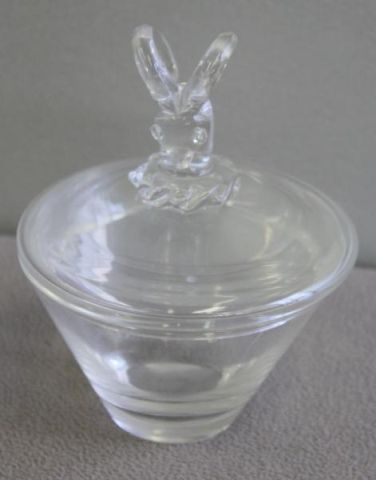 Signed Steuben Lidded Bowl with