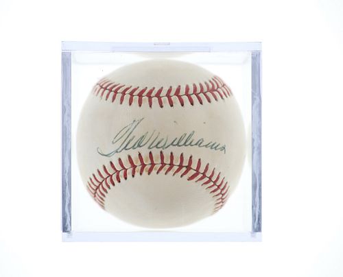 SIGNED TED WILLIAMS AMERICAN LEAGUE