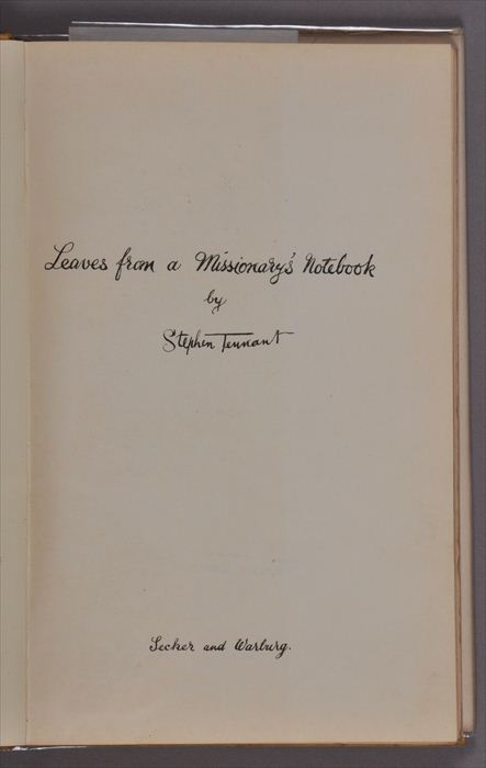 (SIGNED) TENNANT STEPHEN. "LEAVES