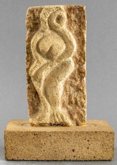 SIGNED TERRA COTTA SCULPTURE O