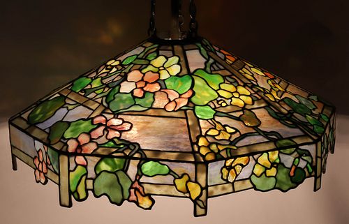 SIGNED TIFFANY STUDIOS NASTURTIUM