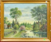 Signed Tilton Cottage Landscap