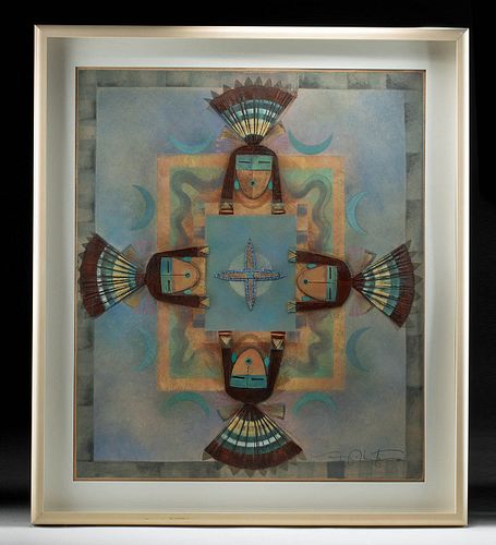 SIGNED TONY ABEYTA MIXED MEDIA -