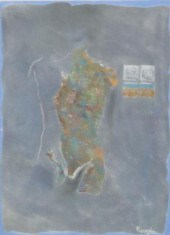 SIGNED VAUGHN OIL PASTEL DRAWI