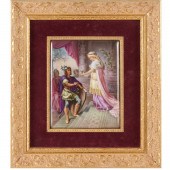 SIGNED VIENNA PORCELAIN PORTRA