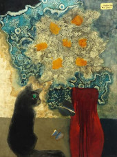 SIGNED VIETNAMESE LACQUER PAIN
