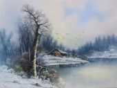 SIGNED WARD PASTEL HOUSE IN WI