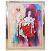 SIGNED "WASSERMAN" OIL ON CANV