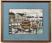 SIGNED WATERCOLOR DEPICTING NA
