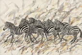 SIGNED WATERCOLOR PAINTING RUN