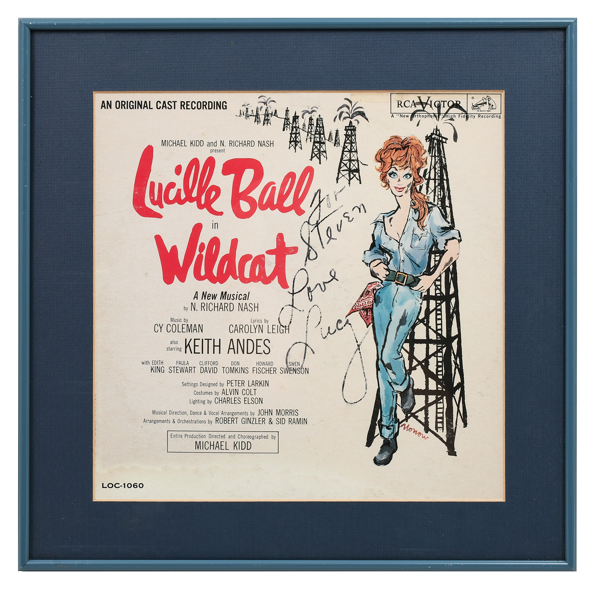 SIGNED ''WILDCAT'' ALBUM COVER BY