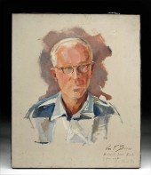 SIGNED WILLIAM DRAPER PORTRAIT