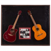 SIGNED WILLIE NELSON & JOHNNY