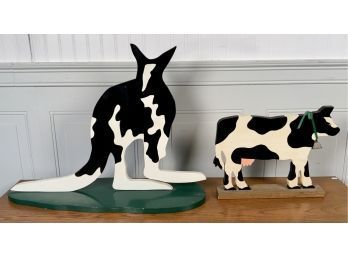 Signed Woody Jackson painted wooden
