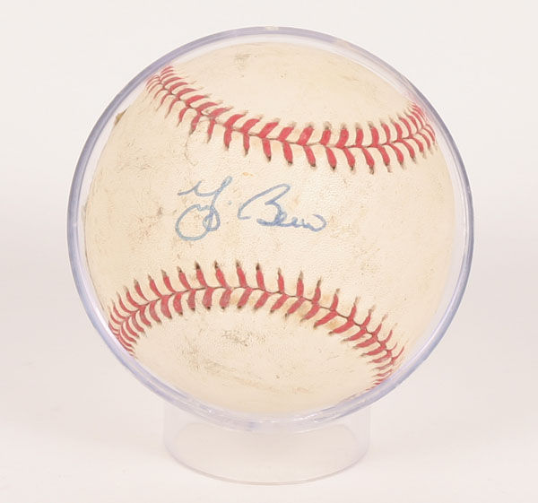Signed Yogi Berra american league