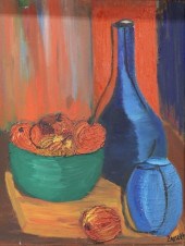 SIGNED ZABETTI OIL ON PANEL ST