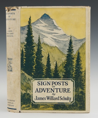 Signposts of Adventure Glacier
