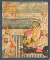 SIKH SCHOOL MINIATURE PAINTING