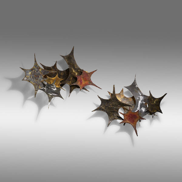 Silas Seandel. Sconces, pair. c.