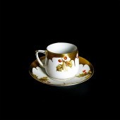 SILESIA PORCELAIN TEACUP AND S