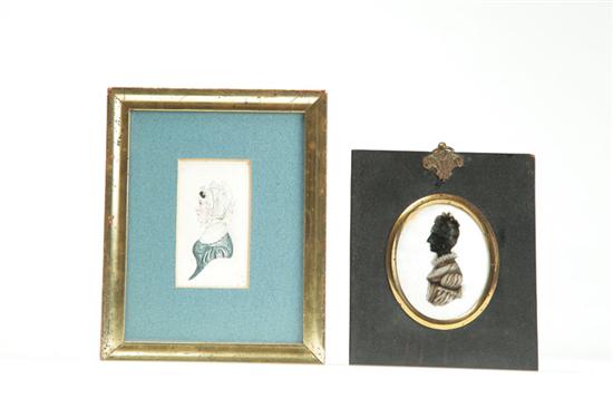 SILHOUETTE AND MINIATURE PORTRAIT.