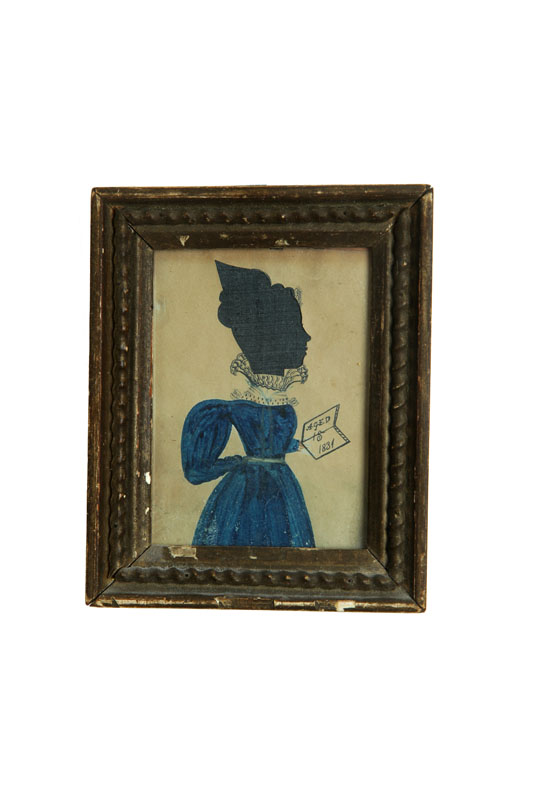 SILHOUETTE OF A GIRL.  Attributed