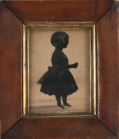 SILHOUETTE OF A YOUNG GIRL EAR