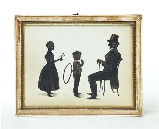 SILHOUETTES OF FAMILY.  England 