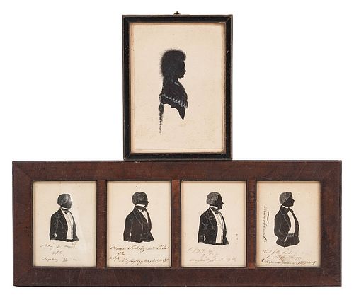 SILHOUETTES OF GENTLEMENSet of four