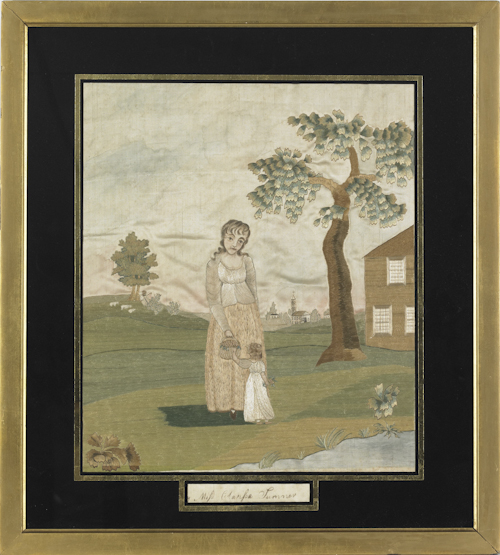 Silk and paint on silk pictorial