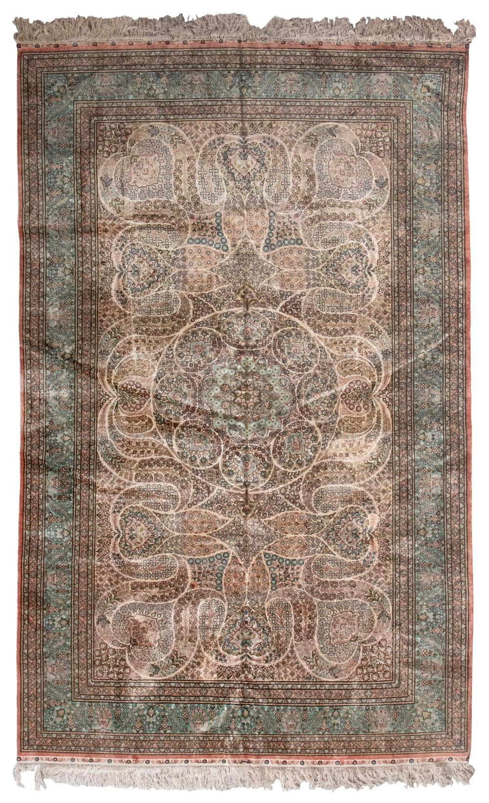 SILK AREA RUG: 5’1” X 8’4” LATE