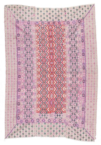 SILK BROCADE WEDDING BLANKET,