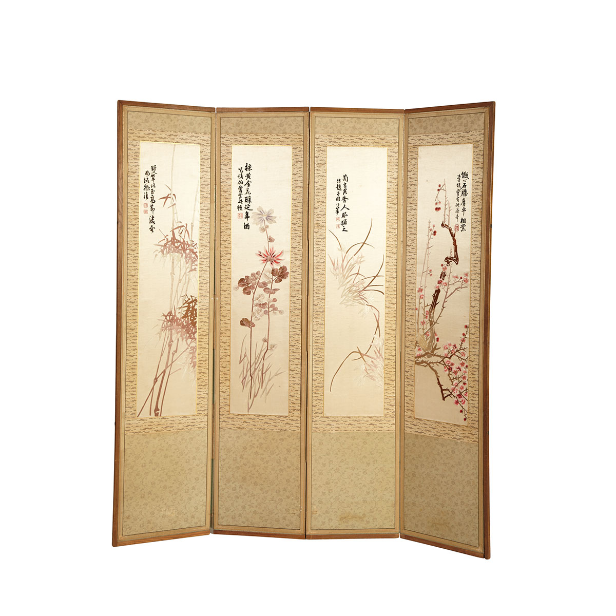 Silk Embroidered ??~Four Seasons??T