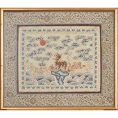 SILK EMBROIDERED 'LEOPARD' RAN