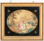 SILK EMBROIDERED NEEDLEWORK PI