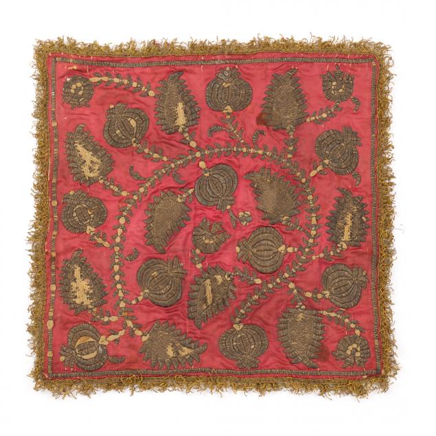 SILK EMBROIDERED PANEL Worked in