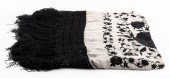 SILK EMBROIDERED PIANO SHAWL B