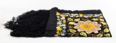 SILK EMBROIDERED PIANO SHAWL C