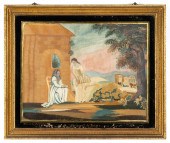 SILK EMBROIDERY AND WATERCOLOR