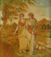SILK EMBROIDERY WITH A DESIGN