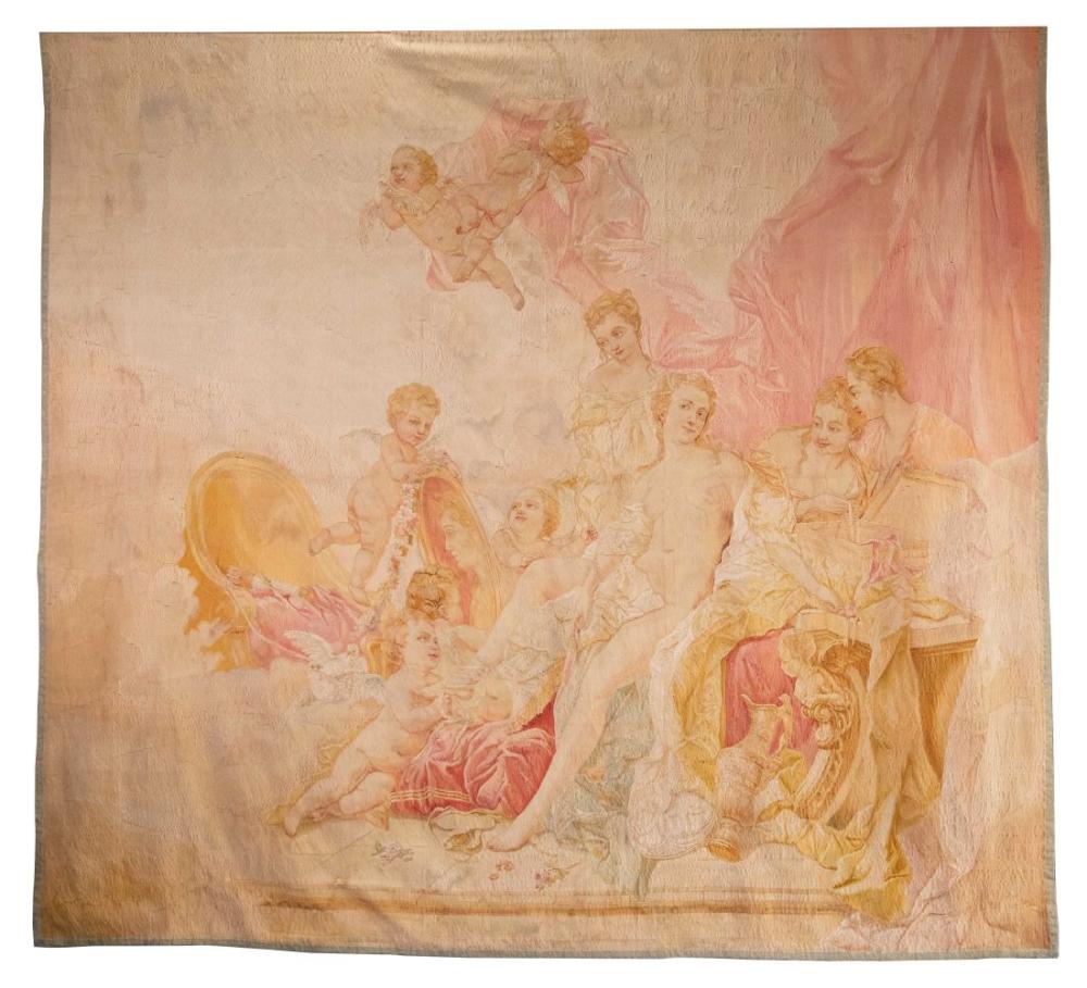 SILK FRENCH AUBUSSON TAPESTRYLa