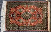 SILK GOUM RUG, 2 FT 10 X 2 FTS