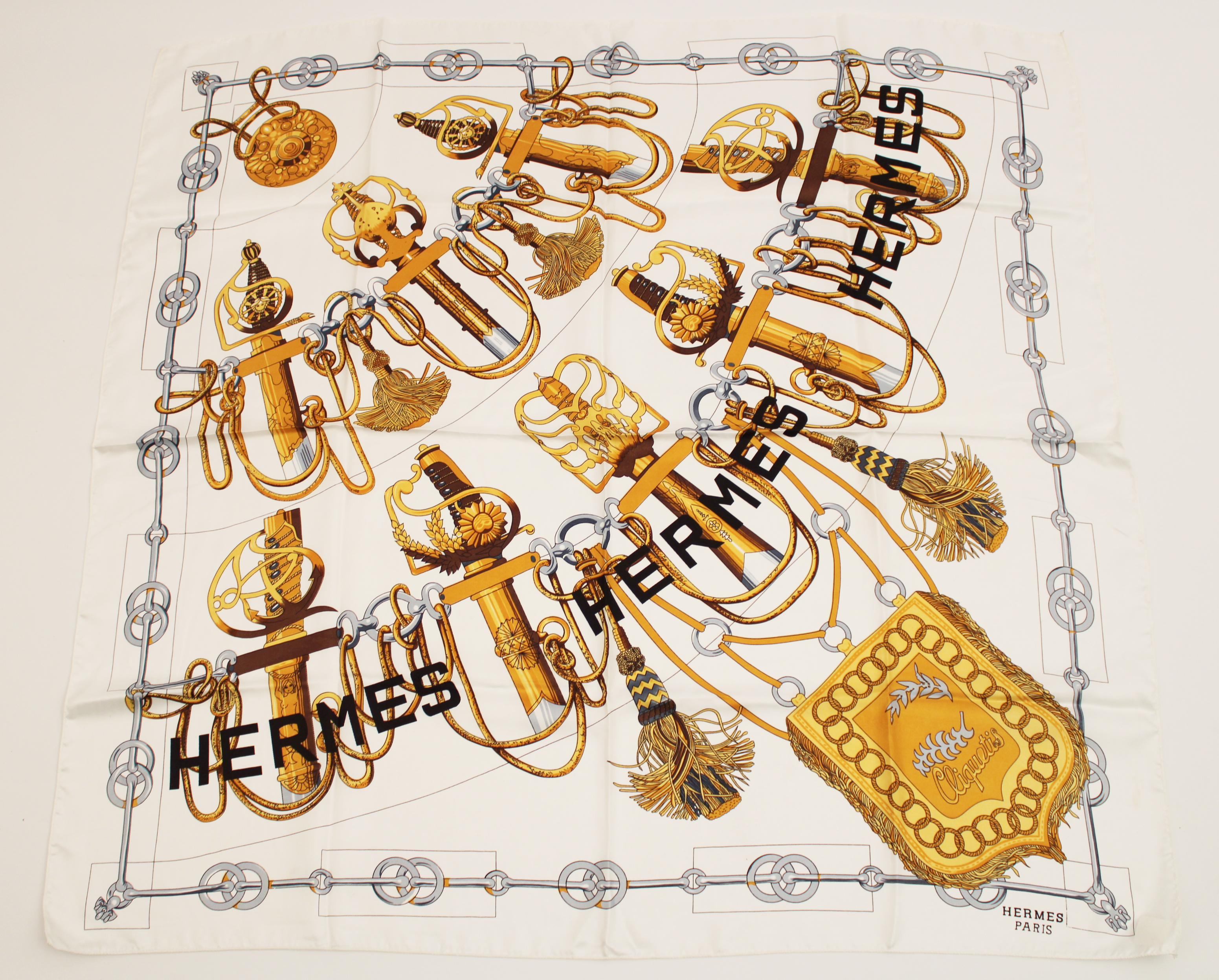 SILK HERMES PARIS SCARF SILK HERMES