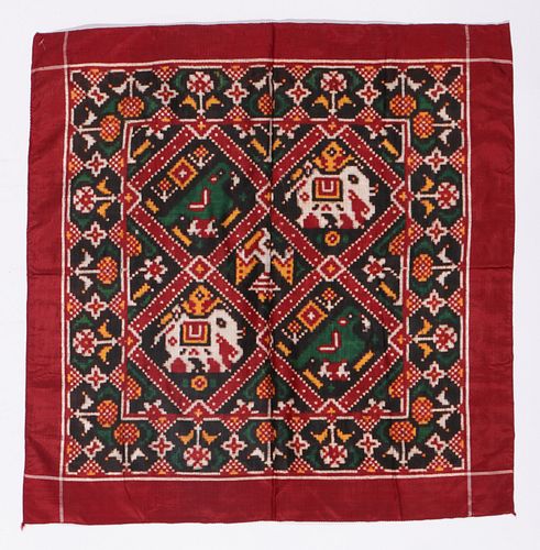 SILK IKAT TEXTILE, GUJARAT,