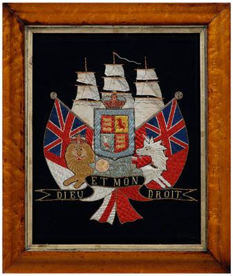 Silk nautical embroidery, British