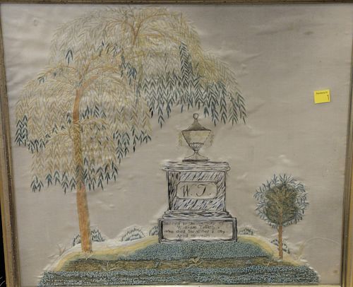 SILK NEEDLEWORK EMBROIDERY MEMORIAL