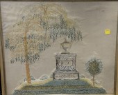 SILK NEEDLEWORK EMBROIDERY MEM